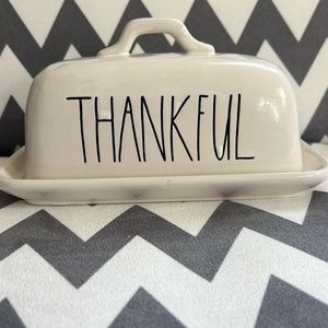 Thankful Rae Dunn butter dish